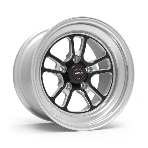 Weld S70 15x16.33 / 5x4.75 BP / 5.5in. BS Black Wheel (Low Pad) - Non-Beadlock