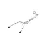 MBRP 2025 RAM RHO 3in Dual Split Rear Cat Back w/ Carbon Fiber Tips - T304 thumbnail 1