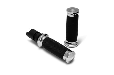 Performance Machine 24-25 Touring, 2025 Softail TBW Contour Handle Grip Set - Chrome thumbnail 1