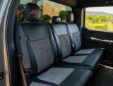 PRP 2021+ Ford 150/ 2023+ SuperDuty Rear Seat Covers (Pair) - Black w/ Red Stitch thumbnail 3