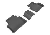 3D MAXpider 16-20 Honda Civic Kagu 2nd Row Floormats - Black thumbnail 2