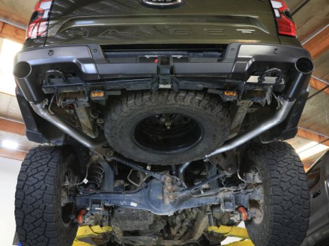 aFe Vulcan Series 3in 304SS Cat-Back Exhaust 24-25 Ford Ranger Raptor V6-3.0L (tt) w/ Black Tips thumbnail 6