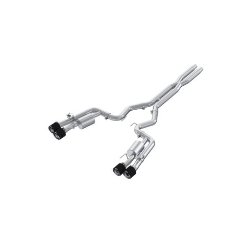 MBRP 2024 Ford Mustang Dark Horse 3in Dual Split Rear Exit Exhaust w/ Quad CF Tips - T304 thumbnail 1