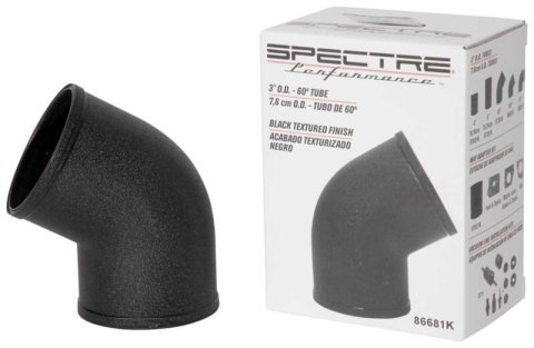 Spectre Tube Intake 3in od 60 Degree - Black thumbnail 4