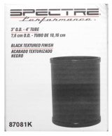 Spectre Tube Intake 3in od X 4inl - Black thumbnail 5