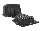 AFE Power Oil Pans 46-71360B aFe POWER Pro Series Engine Pan Black w/ Machined Fins GM Diesel Trucks 17-19 V8-6.6L (td) L5P thumbnail 6
