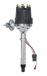 Allstar Performance Ready-to-Run Distributors ALL81223 Distributor, Street / Strip, Magnetic Pickup, Vacuum Advance, HEI Style Terminal, Black, Chevy V8, Each With Rev Limiter thumbnail 1