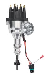 Allstar Performance Ready-to-Run Distributors ALL81241 Distributor, Street / Strip, Magnetic Pickup, Vacuum Advance, HEI Style Terminal, Black, Small Block Ford, Each With Rev Limiter thumbnail 1