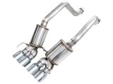 AWE Tuning Exhaust Systems 3015-42606 Touring Edition Axleback for C6 Chevrolet Corvette Z06/ZR1 - Chrome Silver Tips thumbnail 1