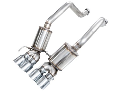 AWE Tuning Exhaust Systems 3015-42606 Touring Edition Axleback for C6 Chevrolet Corvette Z06/ZR1 - Chrome Silver Tips