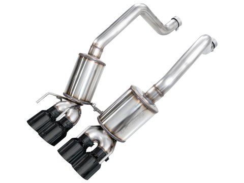 AWE Tuning Exhaust Systems 3015-43606 Touring Edition Axleback for C6 Chevrolet Corvette Z06/ZR1 - Diamond Black Tips
