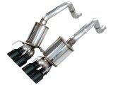 AWE Tuning Exhaust Systems 3015-43660 Touring Edition Axleback for C6 Chevrolet Corvette 6.0L (2005-2007) and 6.2L (2008) - Diamond Black Tips thumbnail 1