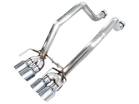 AWE Tuning Exhaust Systems 3020-42606 Track Edition Axleback for C6 Chevrolet Corvette Z06/ZR1 - Chrome Silver Tips