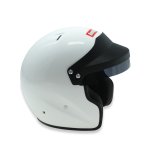 RaceQuip OF25 Open Face Helmets 257112RQP Helmet, OF25, Face, Gloss White, Snell SA2025, EPS Liner, No Graphic, Small, Each thumbnail 6