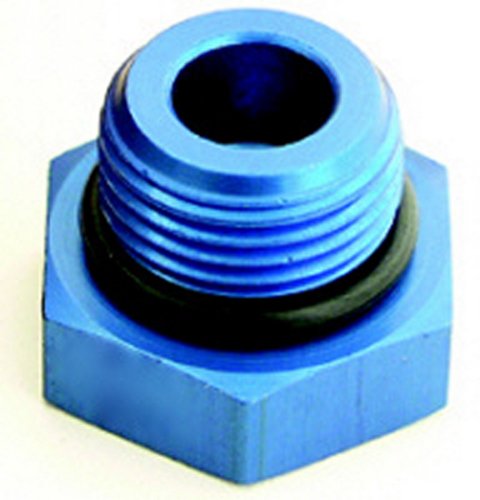 Fitting - Plug - 6 AN - O-Ring - Hex Head - Aluminum - Blue Anodized - Each thumbnail 2