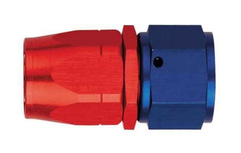Fitting - Hose End - AQP/Startlite - Straight - 12 AN Hose to 12 AN Female - Aluminum - Blue / Red Anodized - Each