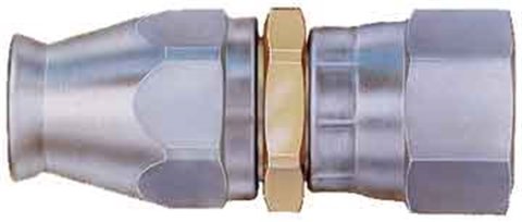 Fitting - Hose End - PTFE Racing Hose - Straight - 8 AN Hose to 8 AN Female - Steel - Natural - Each
