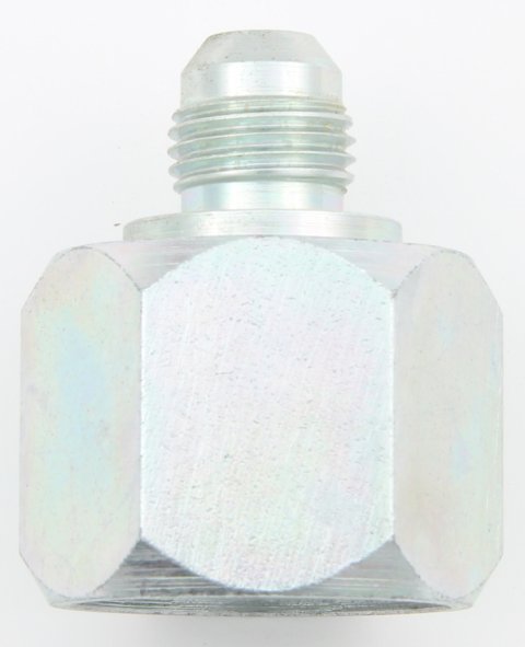 Fitting - Adapter - Straight - 12 AN Female to 6 AN Male - Steel - Zinc Oxide - Each