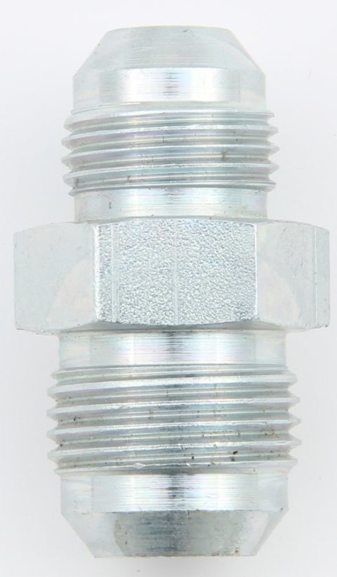 Fitting - Adapter - Straight - 10 AN Male to 8 AN Male - Steel - Zinc Oxide - Each