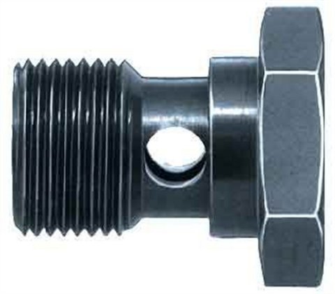 Banjo Bolt - Single Banjo - 10 mm x 1.25 Thread - 0.625 in Banjo Height - Steel - Zinc Plated - Each