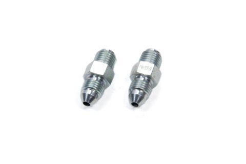 Fitting - Adapter - Straight - 3 AN Male to 3/8-24 in Inverted Flare Male - Steel - Zinc Oxide - 3/16 in Hardline - Pair