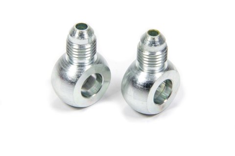 Fitting - Adapter Banjo - Straight - 4 AN Male to 3/8 in Banjo - Steel - Zinc Oxide - Pair