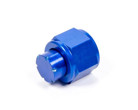 Fitting - Cap - 12 AN - Aluminum - Blue Anodized - Each thumbnail 1