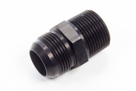 Fitting - Adapter - Straight - 16 AN Male to 1 in NPT Male - Aluminum - Black Anodized - Each thumbnail 1