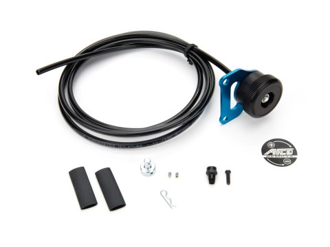 Shock Adjuster - Remote - 7 ft Cable Length - Mounting Hardware Included - Aluminum - Blue Anodized - Kit