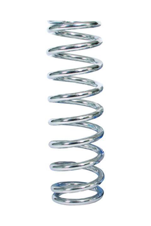 Coil Spring - Coil-Over - 2.625 in ID - 14 in Length - 150 lb/in Spring Rate - Steel - Chrome - Each