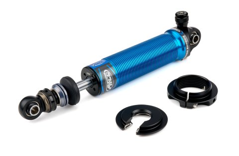 Shock - Big Gun X Series - Twintube - 12.00 in Compressed / 16.92 in Extended - Double Adjustable - Threaded Aluminum - Blue Anodized - Kit