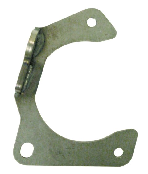 Brake Caliper Bracket - Front - Driver Side Mount - Bolt-On - Steel - Hybrid Rotor - GM Metric Caliper - Mustang II / Pinto - Each