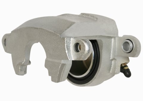 Brake Caliper - Passenger Side - GM Metric - 1 Piston - Steel - Natural - 2.500 in Bore - 1.250 in Thick Rotor Maximum - 5.500 Floating Mount - Each
