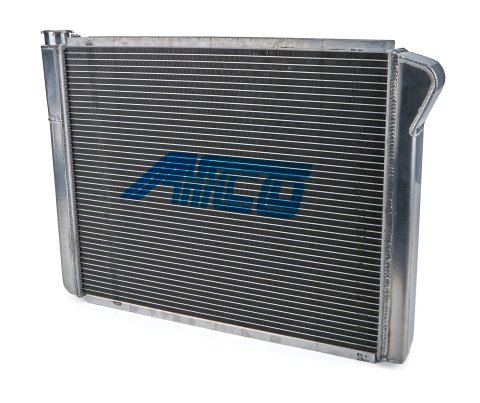 Radiator - 26 in W x 19 in H x 3 in D - Driver Side Inlet - Passenger Side Outlet - Aluminum - Natural - Each