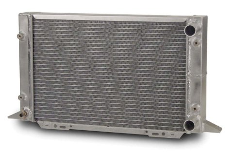 Radiator - Scirocco - 21.5 in W x 12.625 in H x 3 in D - Passenger Side Inlet - Passenger Side Outlet - Aluminum - Natural - Each