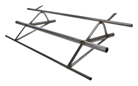 Bumper - Asphalt Outlaw - Front - 1.5 in OD Tube - 0.058 in Wall - Steel - Natural - Each