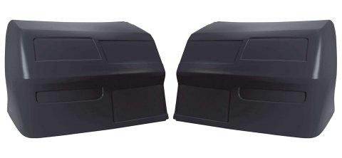 Nose - MD3 - 2-Piece Complete - Plastic - Black - Chevy Monte Carlo SS 1983-88 - Kit