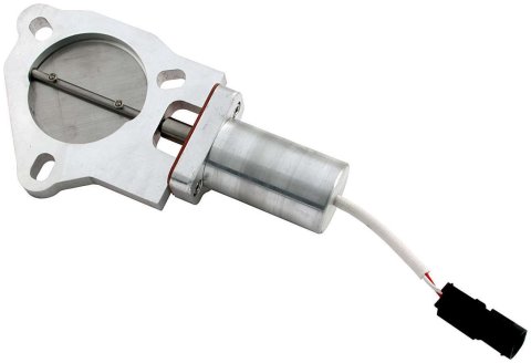 Exhaust Cut-Out - Electric - Bolt-On - 3 in Pipe Diameter - Aluminum - Natural - Each