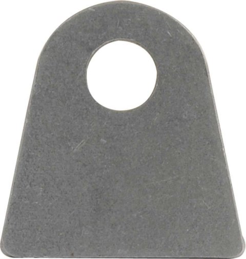 Chassis Tab - Flat - 1/2 in Mounting Hole - 3/16 in Thick - Steel - Natural - Set of 25