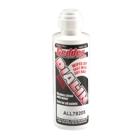 Dial-In Marker - Window - White - Safe on Glass / Polycarbonate / Rubber - 3 oz Bottle / Applicator - Each