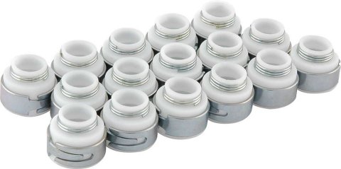 Valve Stem Seal - Positive Stop - 11/32 in Valve Stem - 0.620 in OD - 0.531 in Guide OD - PTFE - Set of 100