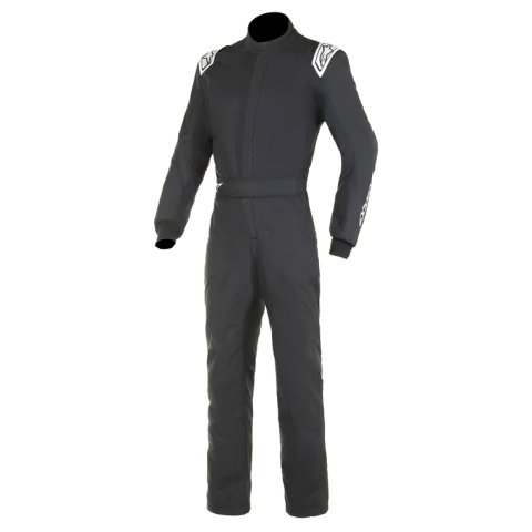 Driving Suit - Vapor - 1-Piece - SFI 3.2A/5 - Triple Layer - Aramid - Black / White - Size 58 - Large / X-Large - Each