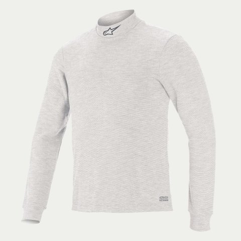 Underwear Top - Race V3 - FIA Approved - Long Sleeve - High Collar - Lenzing FR - White - Medium - Each