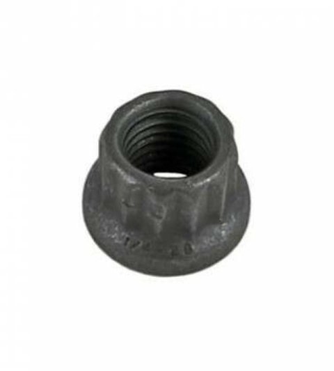 Nut - Locking - 1/4-28 in Thread - 5/16 in 12 Point Head - Mechanical - Stainless - Gray Chromate - Each