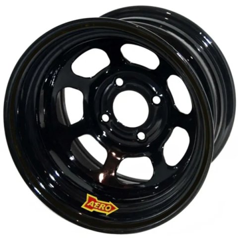 Wheel - 30-Series - 13 x 8 in - 3.000 in Backspace - 4 x 4.50 in Bolt Pattern - Steel - Black Powder Coat - Each
