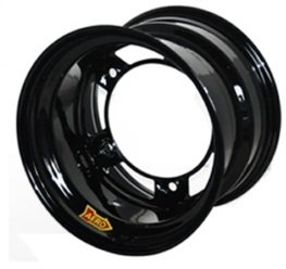 Wheel - 51-Series - 15 x 10 in - 3.000 in Backspace - Wide 5 Bolt Pattern - Steel - Black Powder Coat - Each