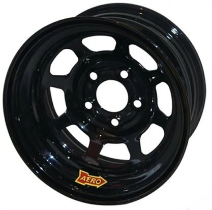 Wheel - 51-Series - 15 x 10 in - 5.500 in Backspace - 5 x 5.00 in Bolt Pattern - Steel - Black Powder Coat - Each thumbnail 2