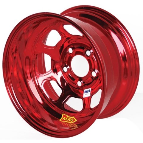 Wheel - 52-Series - 15 x 8 in - 2.000 in Backspace - 5 x 5.00 in Bolt Pattern - Steel - Red Chrome - Each thumbnail 2