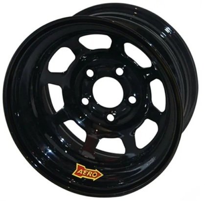 Wheel - 58-Series - 15 x 10 in - 3.000 in Backspace - 5 x 5.00 in Bolt Pattern - Steel - Black Powder Coat - Each thumbnail 1