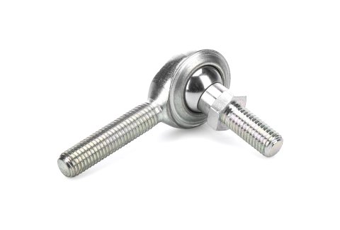 Rod End - CM-S Series - Spherical - 1/4-28 in Stud - 1/4-28 in Right Hand Male Thread - Steel - Zinc Oxide - Each thumbnail 1
